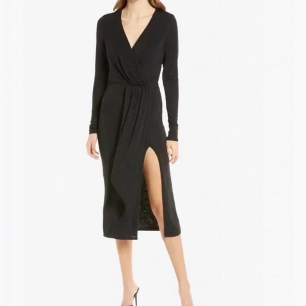 NWT Good American Shimmer Wrap Dress